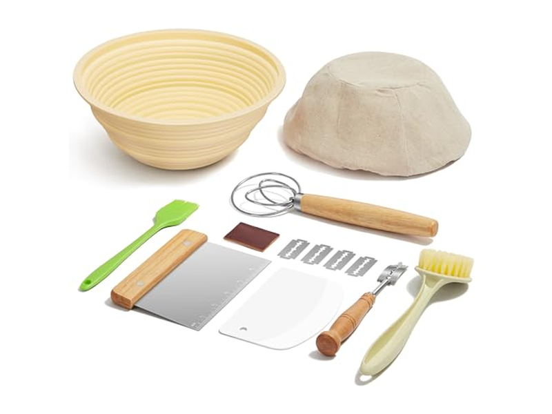 Gärkorb Rechteckig Rund Brot 10 Zoll Oval Korb Weidengeflecht Gefüttert 7 Körbe