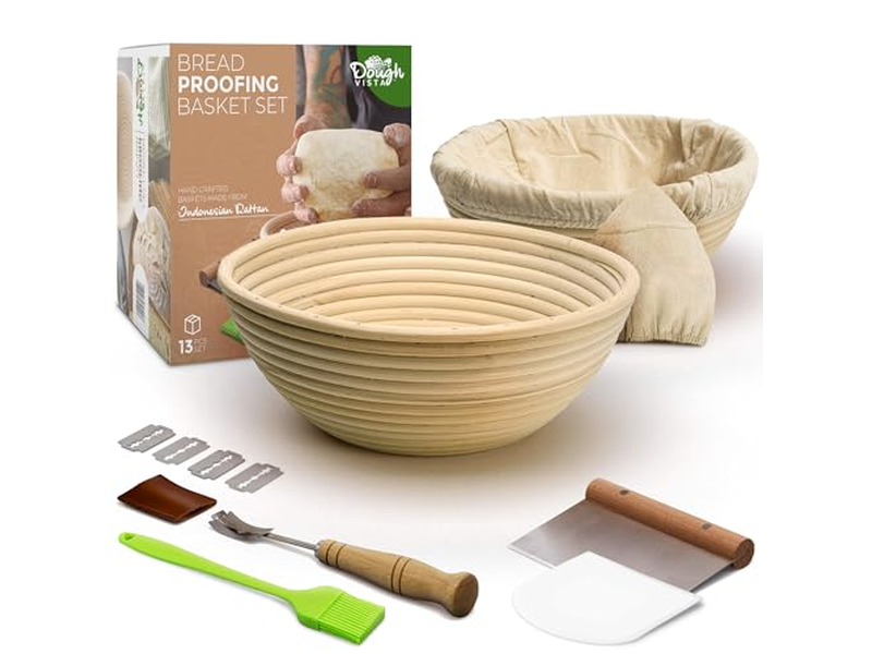 Ovaler Rattan-Brot-Gärkorb Gärung 9 Zoll Rund