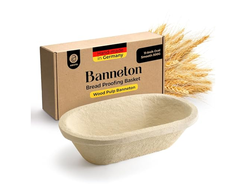 Professionelle Ovale Gärkorbform mit Fichtenholz & Rattan