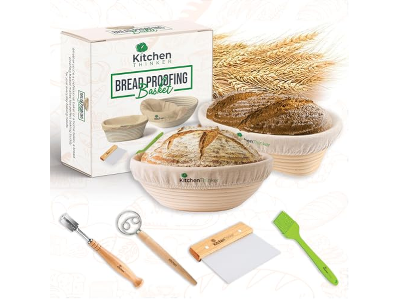 Aufgehender Brot-Gärkorb Bäckerei Für Und Lebensmitteltuch Liner 12 Zoll Rohr