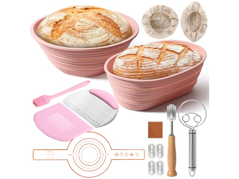 Runder ovaler Gärkorb Weinbrot PP Banetone Baguette Kuchen Strick