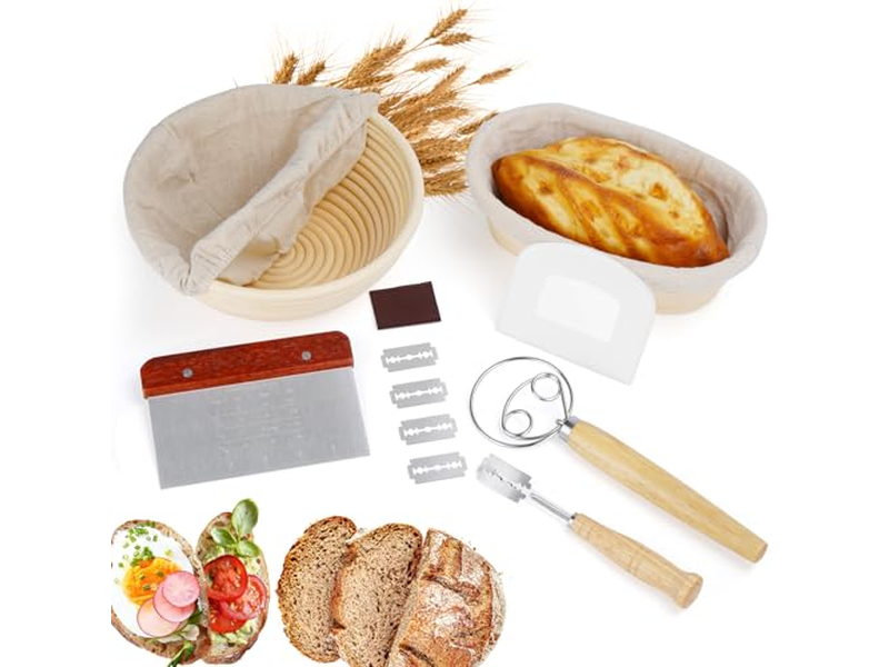 Geschenk-Körbe am selben Tag geliefert Silikon Brot-Gärkorb Set