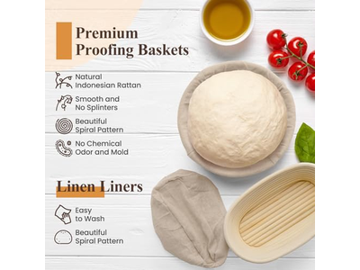 Geschenk-Körbe am selben Tag geliefert Silikon Brot-Gärkorb Set