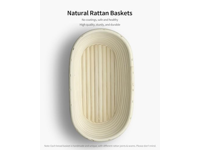 Silikon-Gärkorb und Messer Antihaft 500g Oval Lee Valley Bestes Brot mit Riser