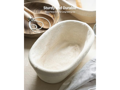 Silikon-Gärkorb und Messer Antihaft 500g Oval Lee Valley Bestes Brot mit Riser