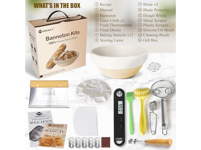 Silikon-Gärkorb Rosa Sauerteig-Liner Ovale Sets DIY Natürliches Rattan