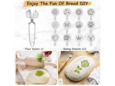 Silikon-Gärkorb Rosa Sauerteig-Liner Ovale Sets DIY Natürliches Rattan