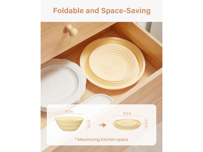 Gärkorb Rechteckig Rund Brot 10 Zoll Oval Korb Weidengeflecht Gefüttert 7 Körbe