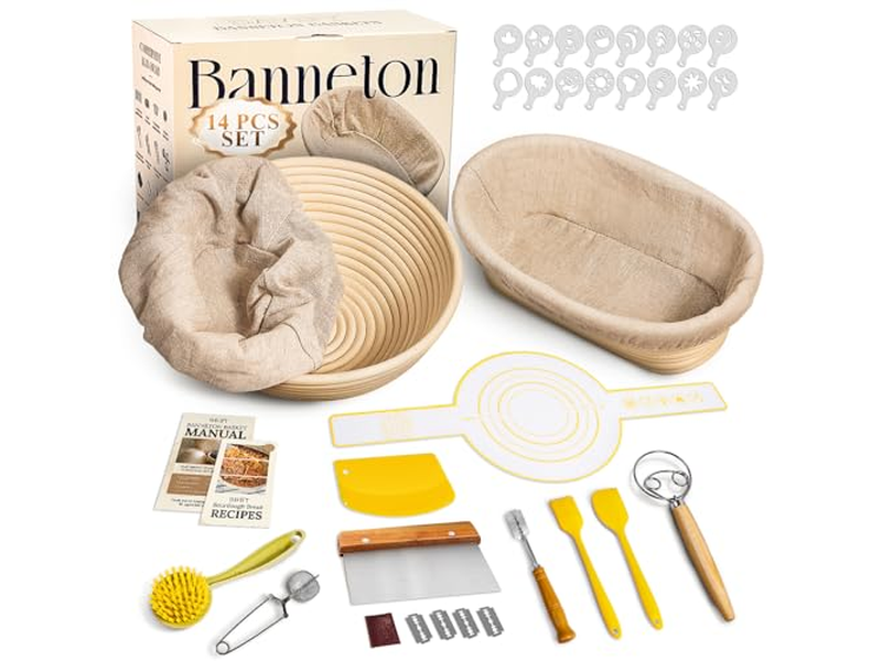 Herzförmiger Gärkorb Körbe Brot Lame Multi-Form Gärkorb