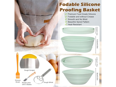 Heimgebrauch Gärkorb Doppelt Gesundheitssicheres Rattan Brotkorb