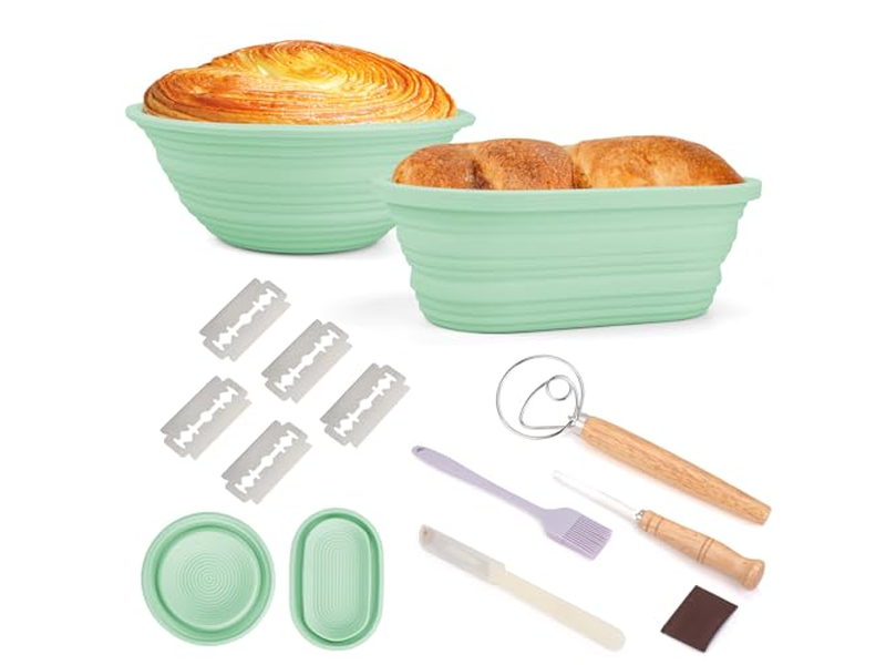 Indonesischer Rattan Brot Gärkorb 9 Zoll Rund Set Großhandel