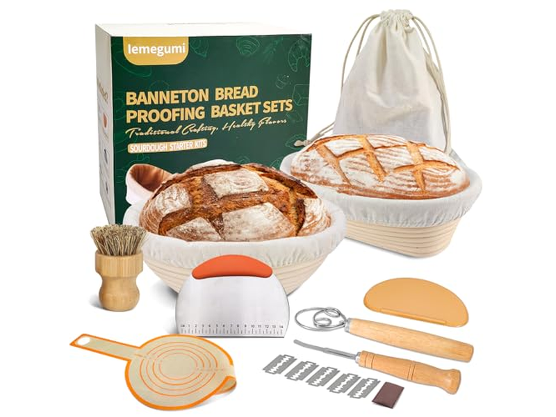 Kunststoffkörbe zum Gären des Teigs Ovaler Gewebter Brotkorb