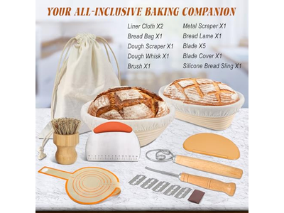 Kunststoffkörbe zum Gären des Teigs Ovaler Gewebter Brotkorb