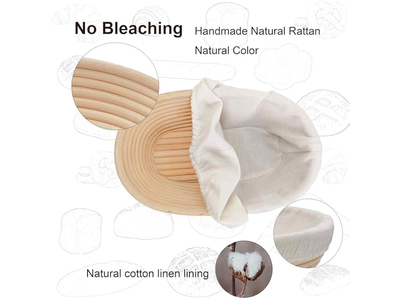 Gärkorb Set für Hobbybäcker Sauerteigbrot Großhandel Benneton