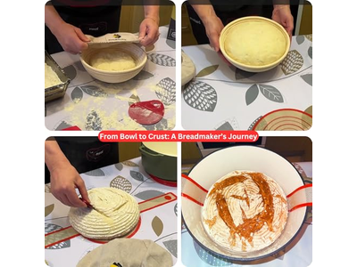 Gärkorb Set aus 2 runden und ovalen 3 Stück Brot Gärkorb 5 Stück heißer Verkauf