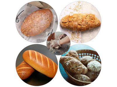 Rattan Brotkorb mit Kuppel Ostern Formen für Backen Gärung Rund und Oval