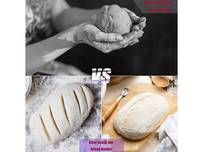 Rattan Brotkorb mit Kuppel Ostern Formen für Backen Gärung Rund und Oval