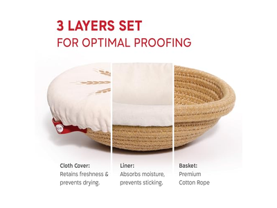 Rattan Brotkörbe Gärkorb Rund Backbedarf